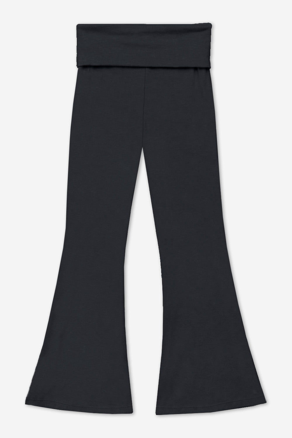 Simply Soft Luxe Foldover Flare - Black White Stripe