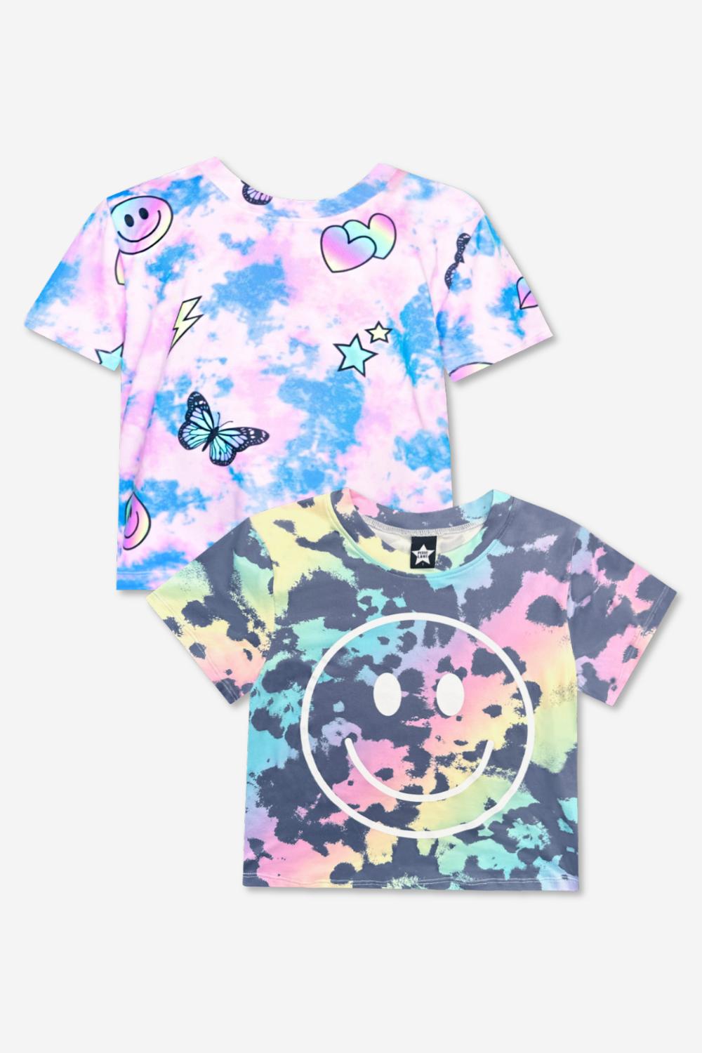 2 Pack Simply Soft Easy Tee - Sky Blue | Ivory Americana Bow - NEW!