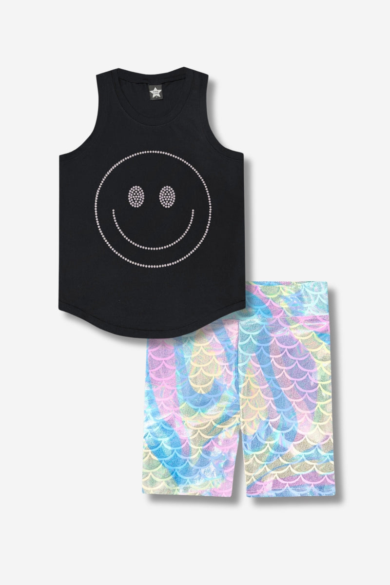 Multipack: Simply Soft Shirttail Tank & High Shine Biker Short