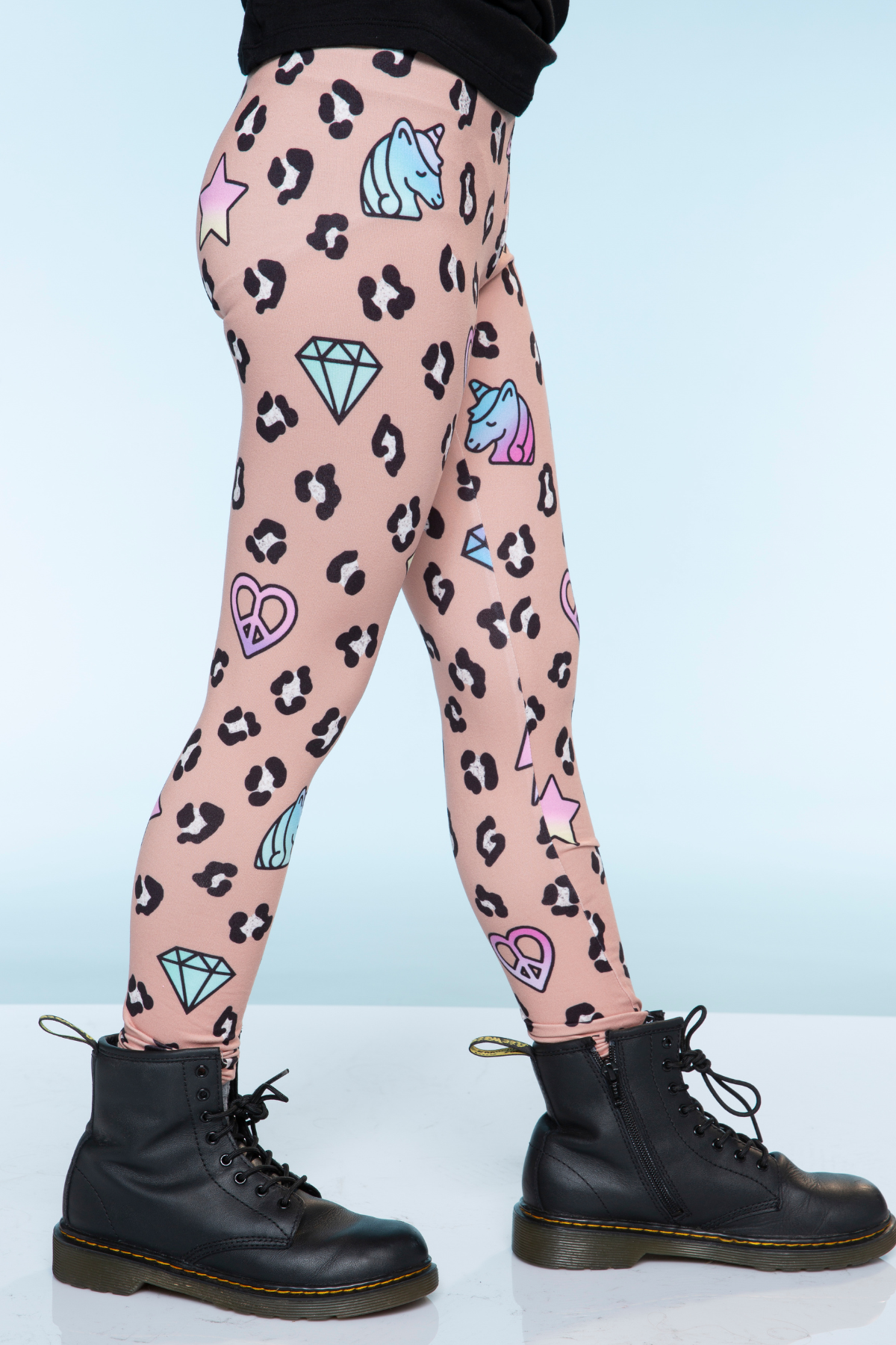 Simply Soft Long Legging - Purple Graffiti Rainbow