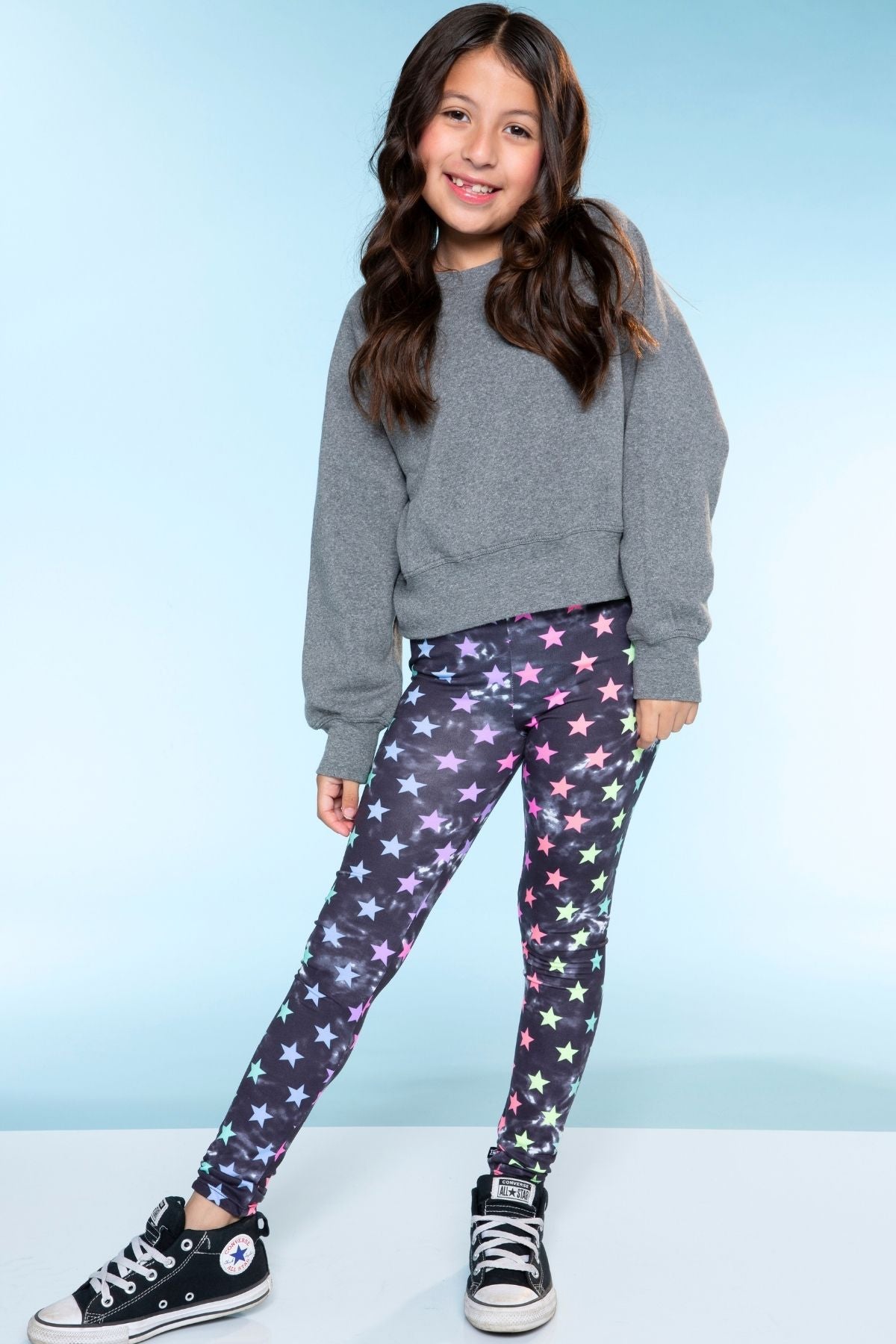 Simply Soft Long Legging - Denim Butterfly