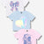 White Floral Bow | Blue Diamond Heart | Pink Cowboy Boot