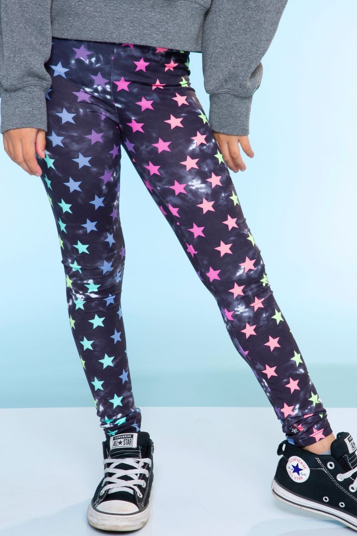 Simply Soft Long Legging - Purple Graffiti Rainbow
