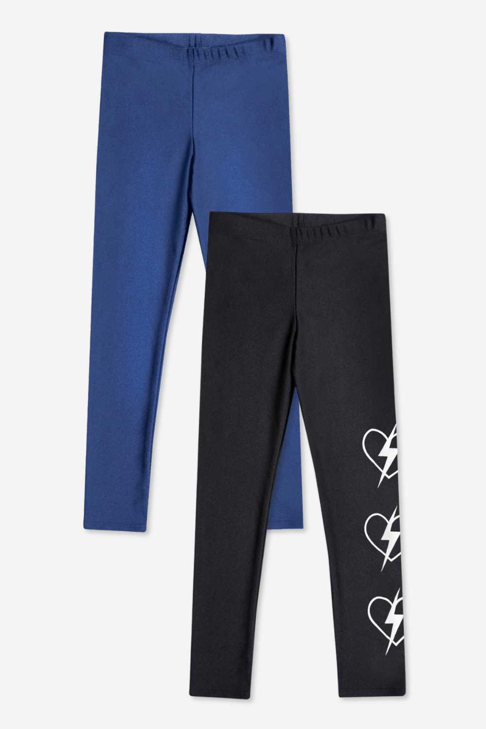 2-Pack High Shine Legging - Neon Pink | Black Heart Bolt - NEW!