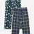 Black White Blue Plaid | Black Multi Sports