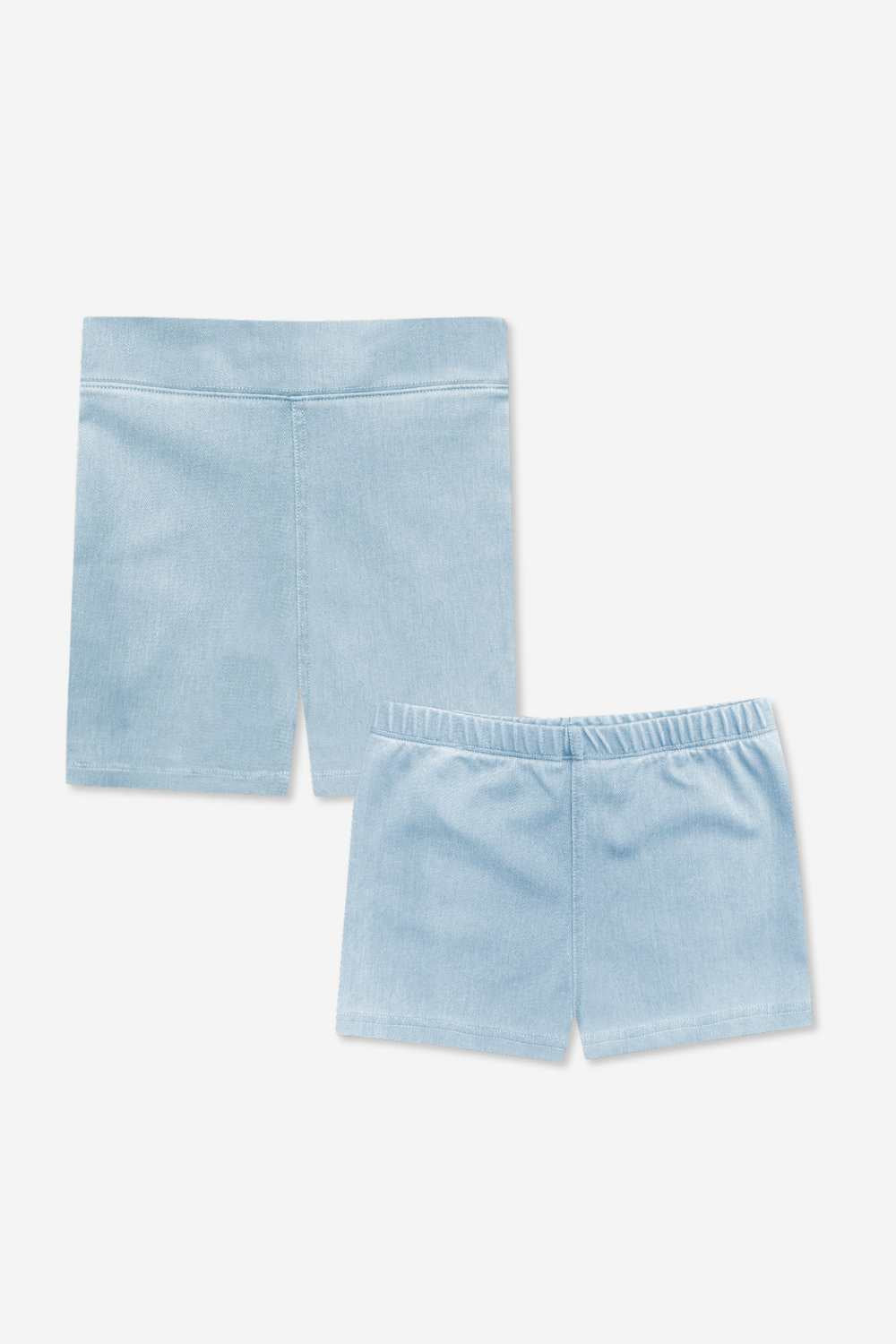 2-Pack Super Stretch Denim Short Essentials - Light Blue Denim