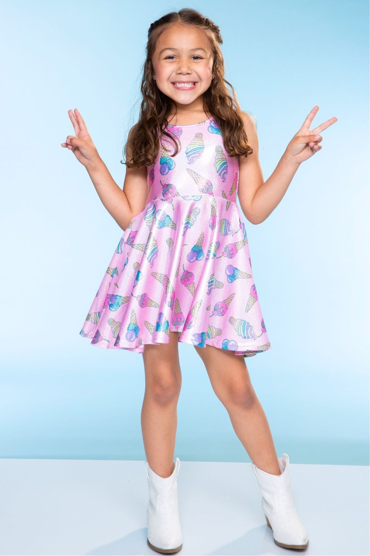 High Shine Super Twirl Dress - Rainbow Gummy Bear