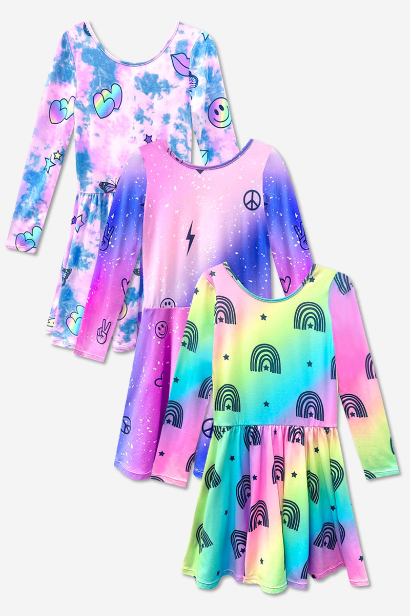 3-Pack Simply Soft L/S Dress