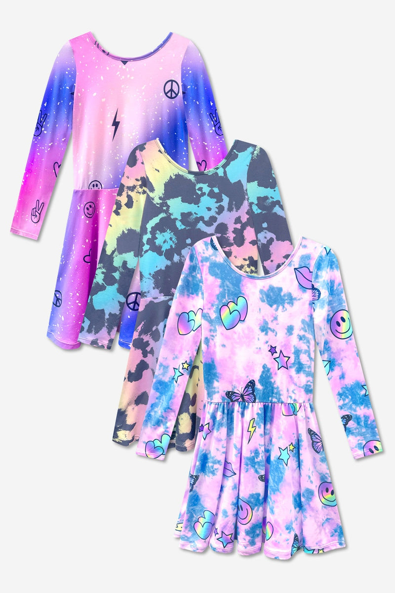 3-Pack Simply Soft L/S Dress
