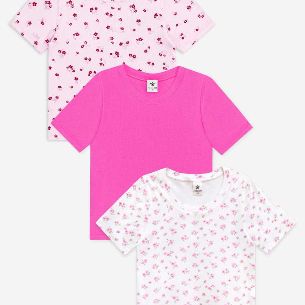 3-Pack Ultra-Soft Ribbed Fitted Tee