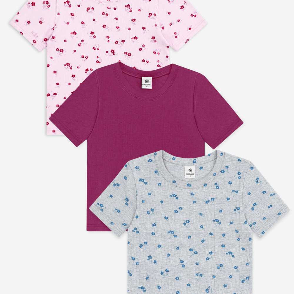 3-Pack Ultra-Soft Ribbed Fitted Tee