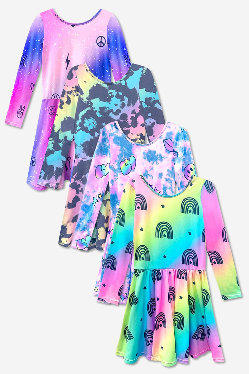 4-Pack Simply Soft L/S Dress