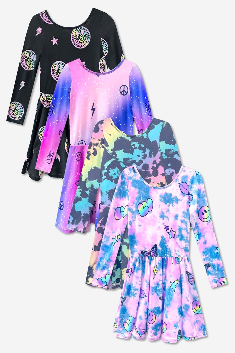 4-Pack Simply Soft L/S Dress