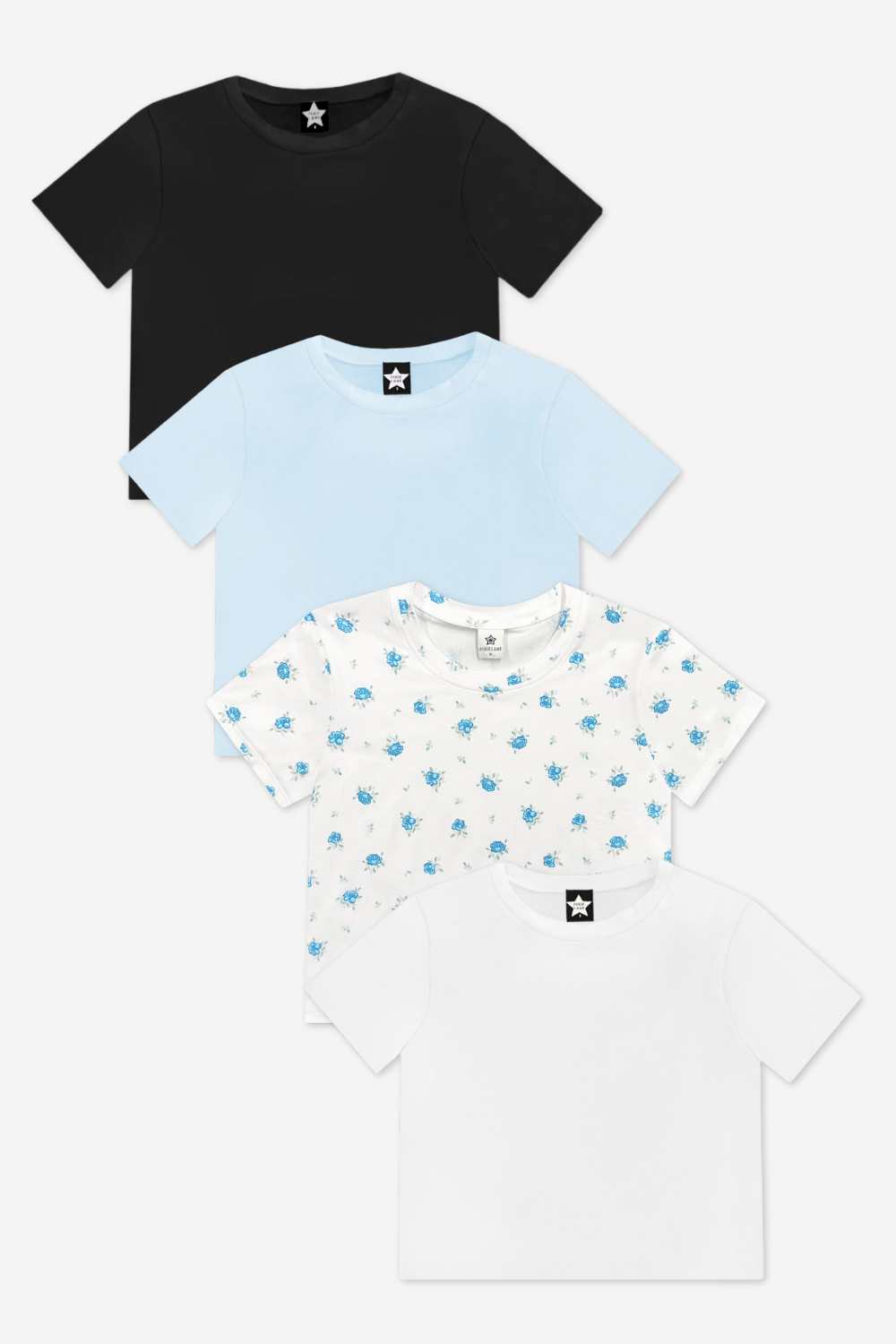 4-Pack Simply Soft Easy Tee - Pink | Blush | Sky Blue | Ivory Blue - NEW!