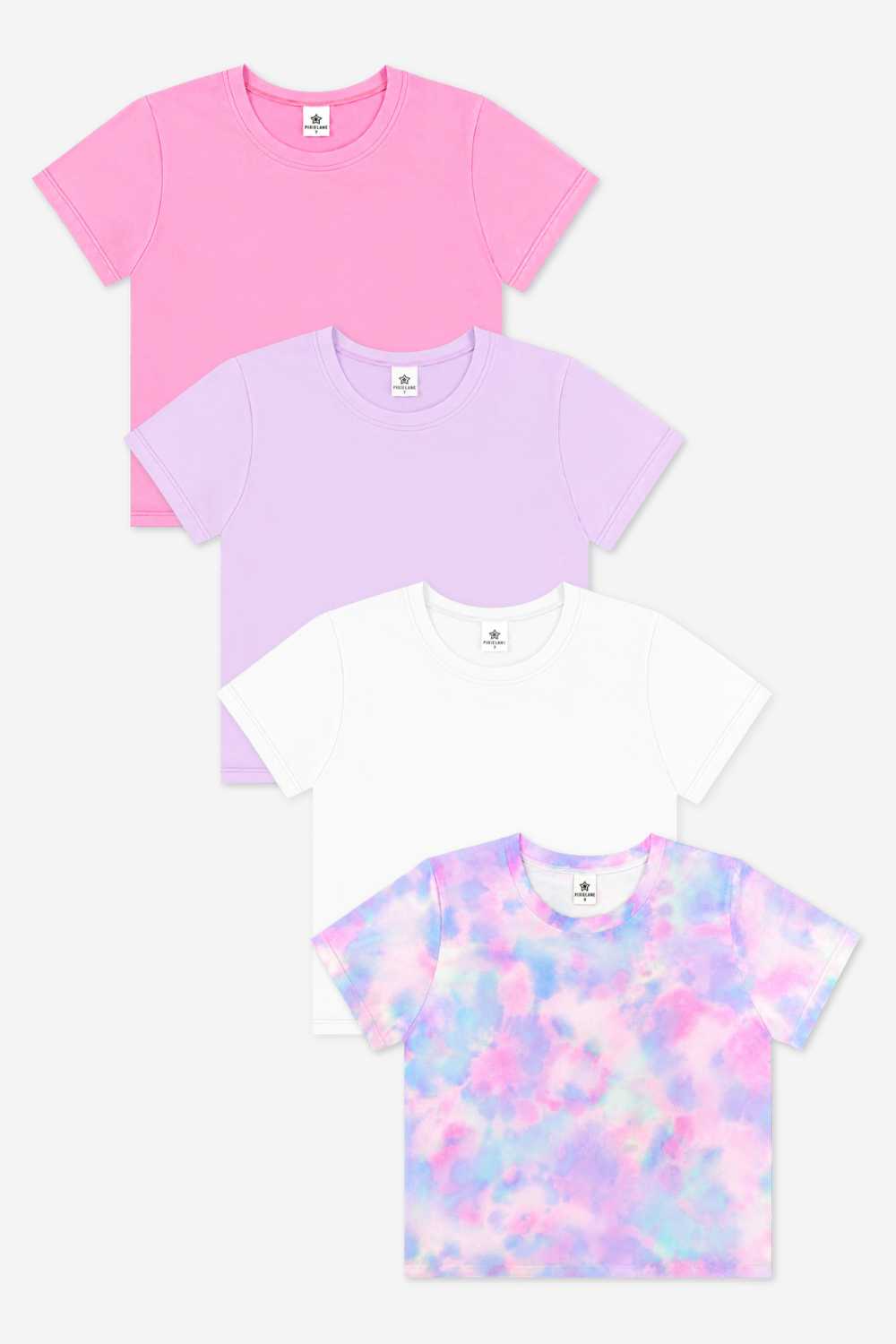 4 Pack Simply Soft Easy Tee - Neon Pink | White | Lavender | Lilac Tie Dye - NEW!