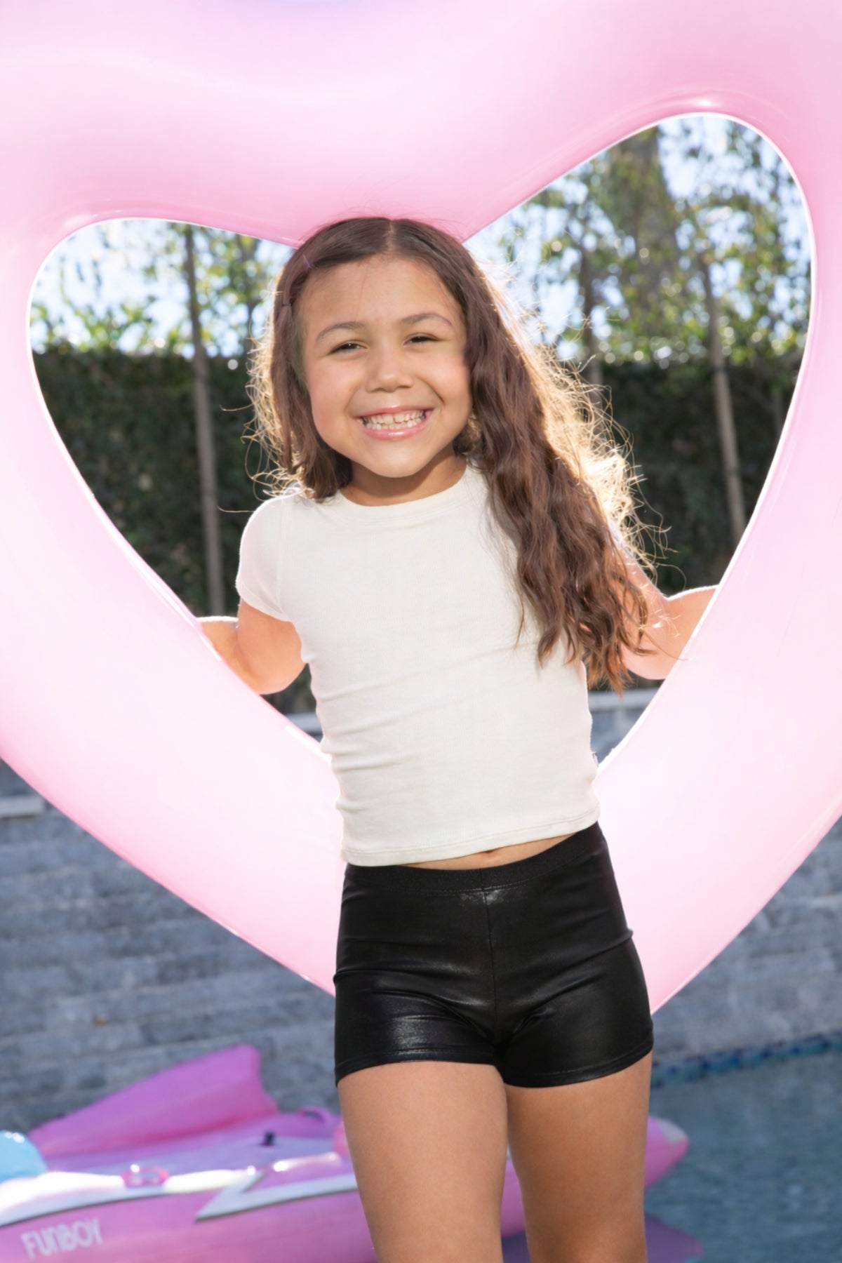 High Shine Under Dress & Tumble Short - Pink Glitter