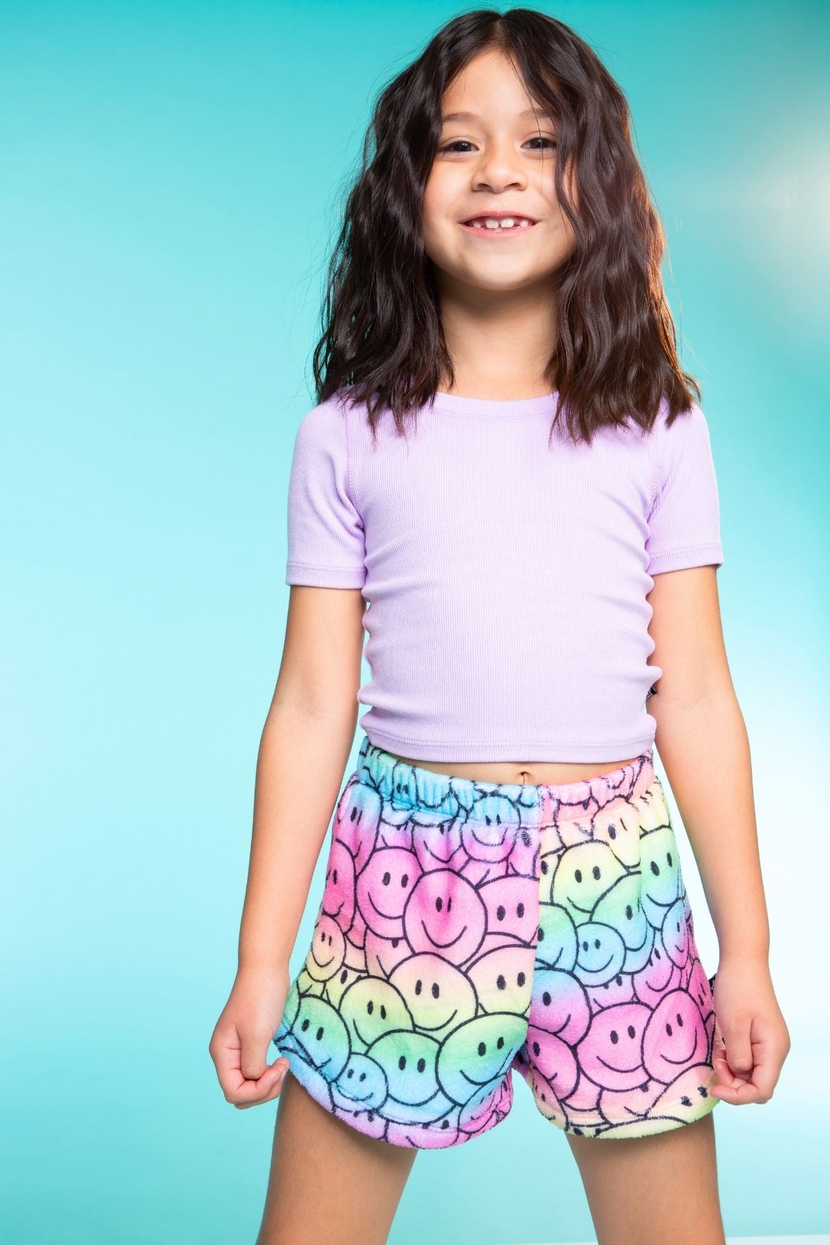 Fuzzy Plush Dolphin Short - Pink Moon Stars