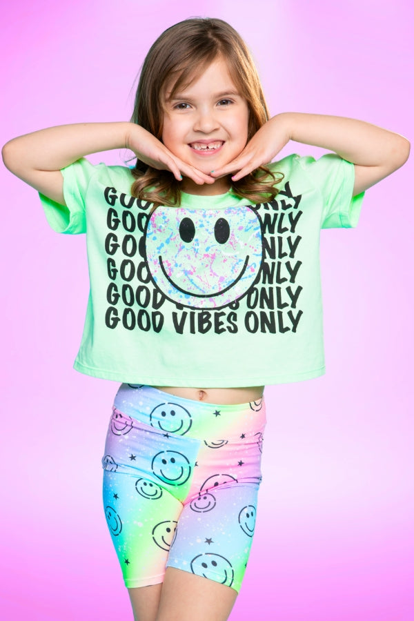 Simply Soft Biker Short - Rainbow Smile & Stars - NEW!