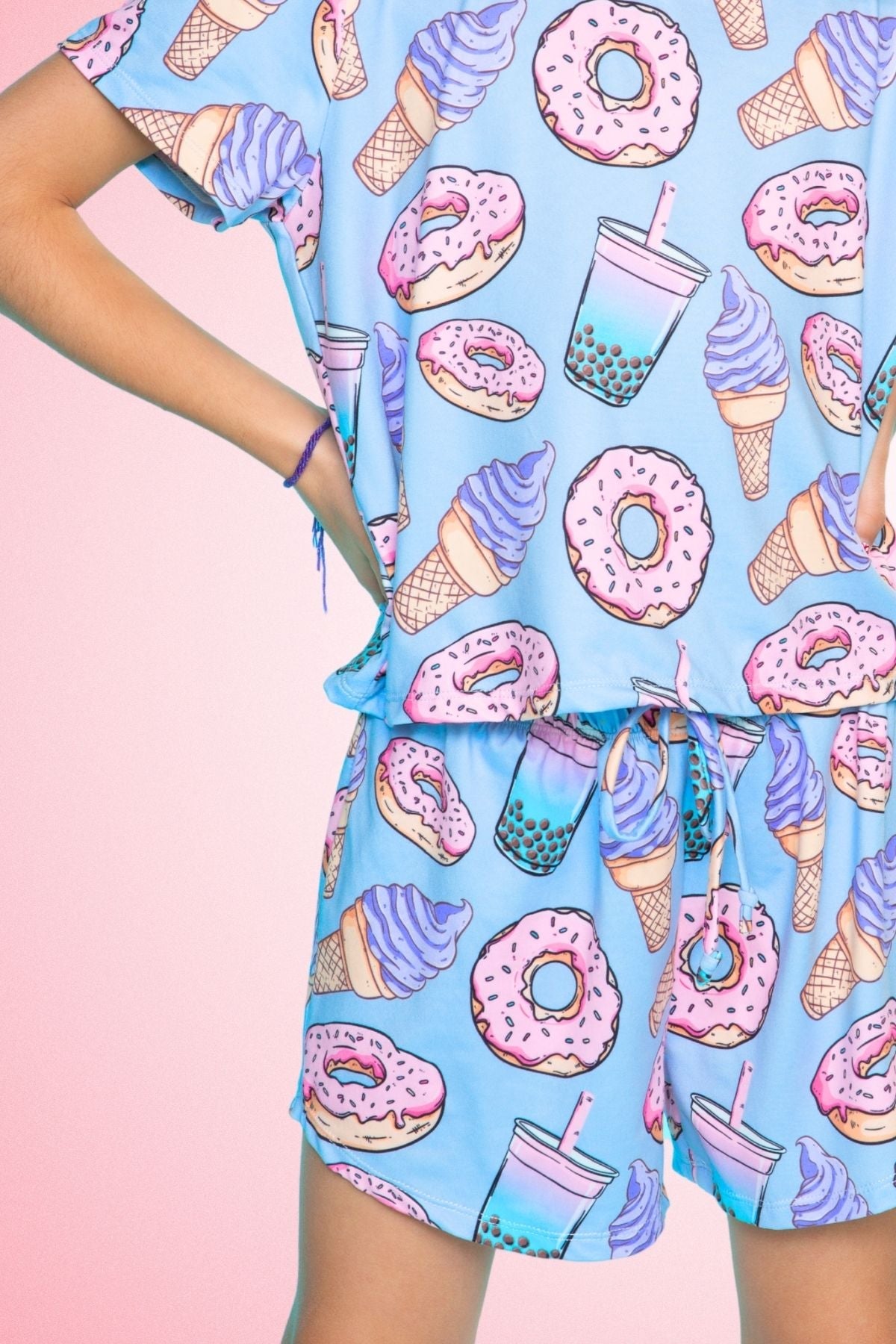 Simply Soft Easy Tee & Dolphin Short - Pink Stripe Euro Summer - NEW!