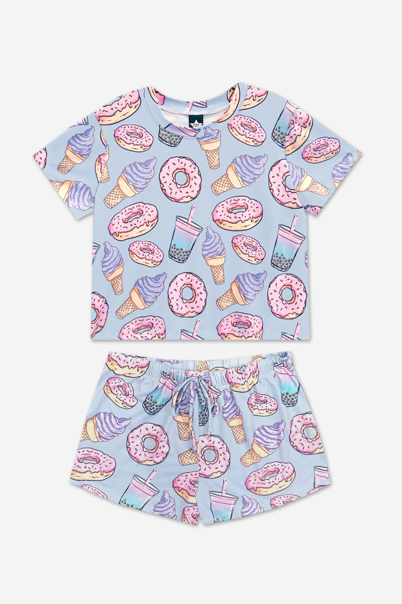 Simply Soft Easy Tee & Dolphin Short - Pink Stripe Euro Summer - NEW!