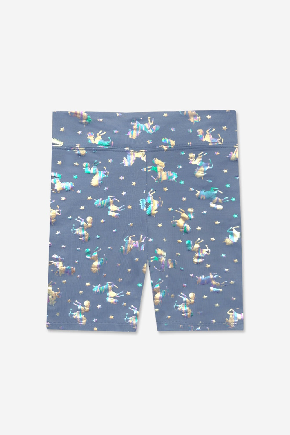 Simply Soft Biker Short - Pastel Rainbow Tie Dye Emoji
