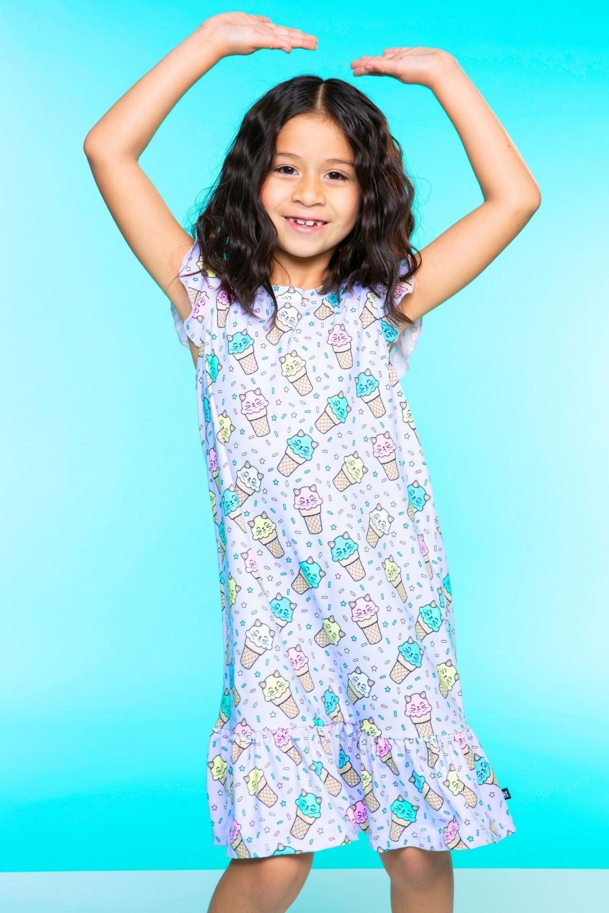 Simply Soft Flutter Sleeve Lounge Dress - Light Pink Makeup
