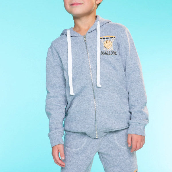 Cotton Soft French Terry Zip Hoodie