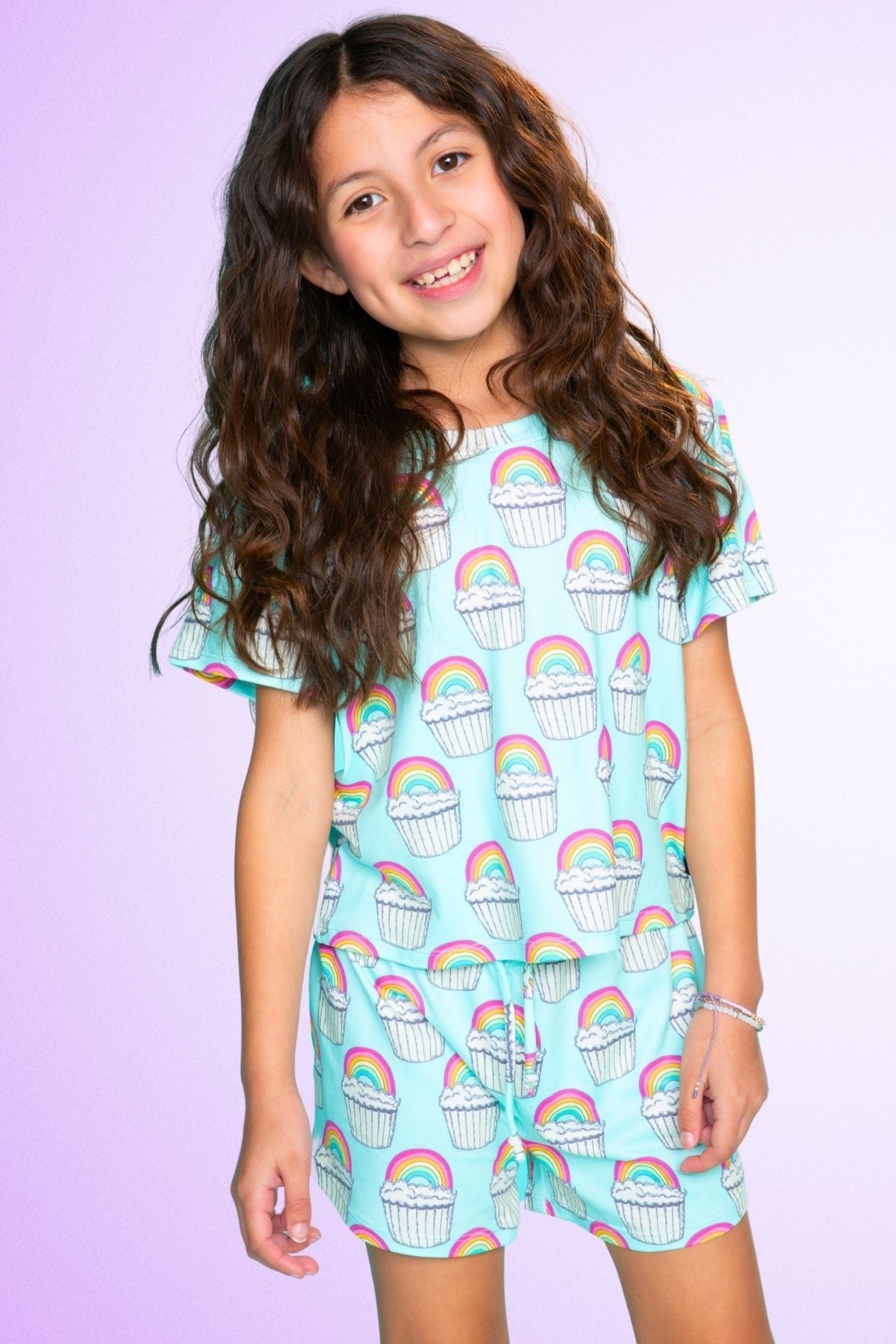 Simply Soft Easy Tee & Dolphin Short - Rainbow S'Mores - NEW!