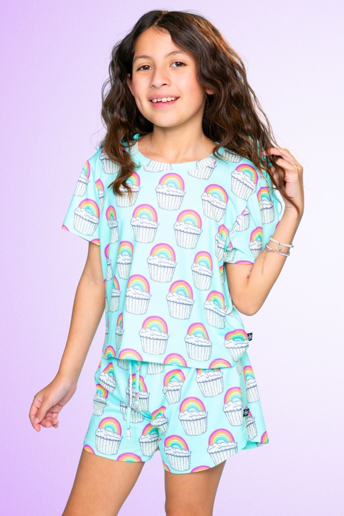 Simply Soft Easy Tee & Dolphin Short - Pink Stripe Euro Summer - NEW!