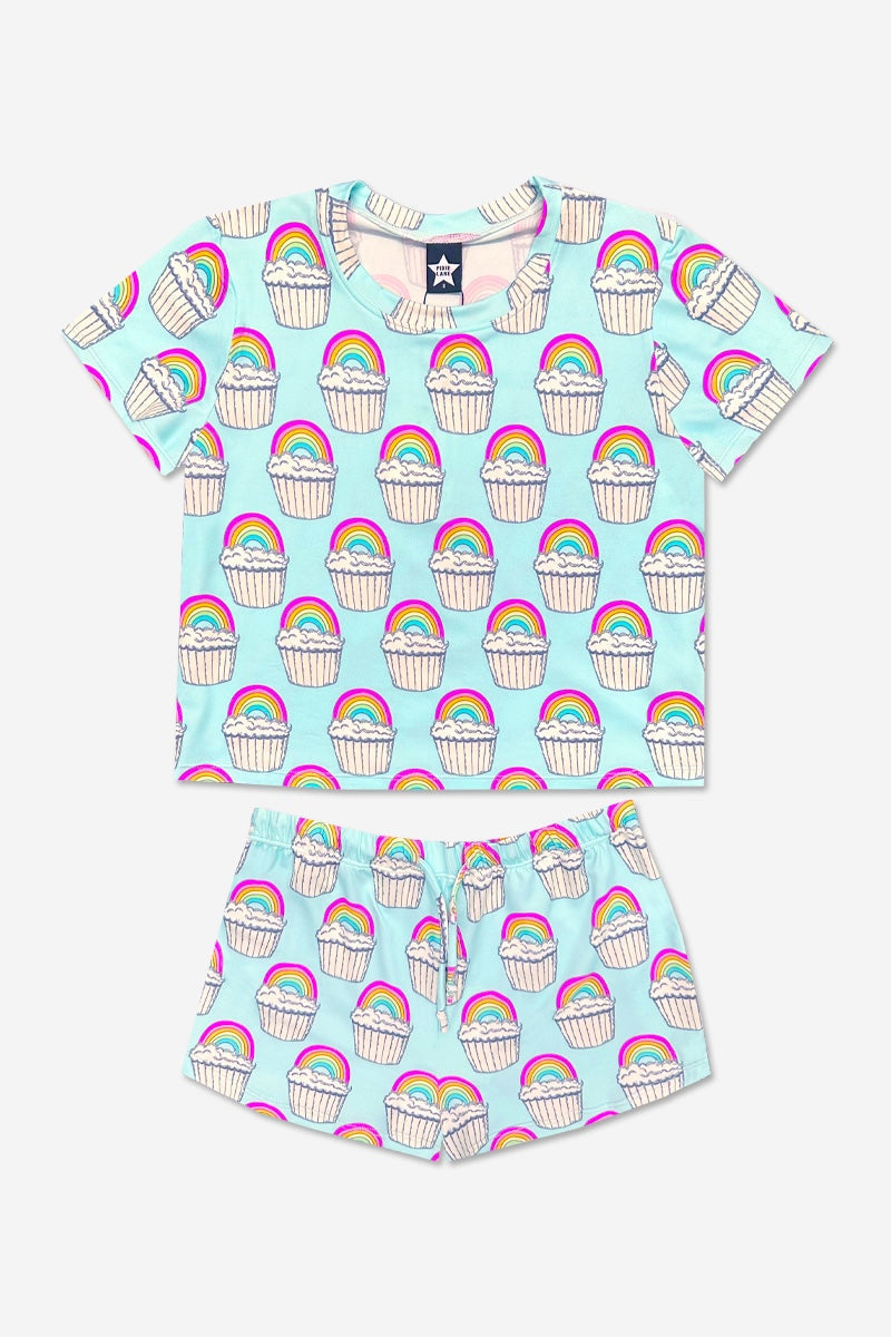 Simply Soft Easy Tee & Dolphin Short - Pink Stripe Euro Summer - NEW!