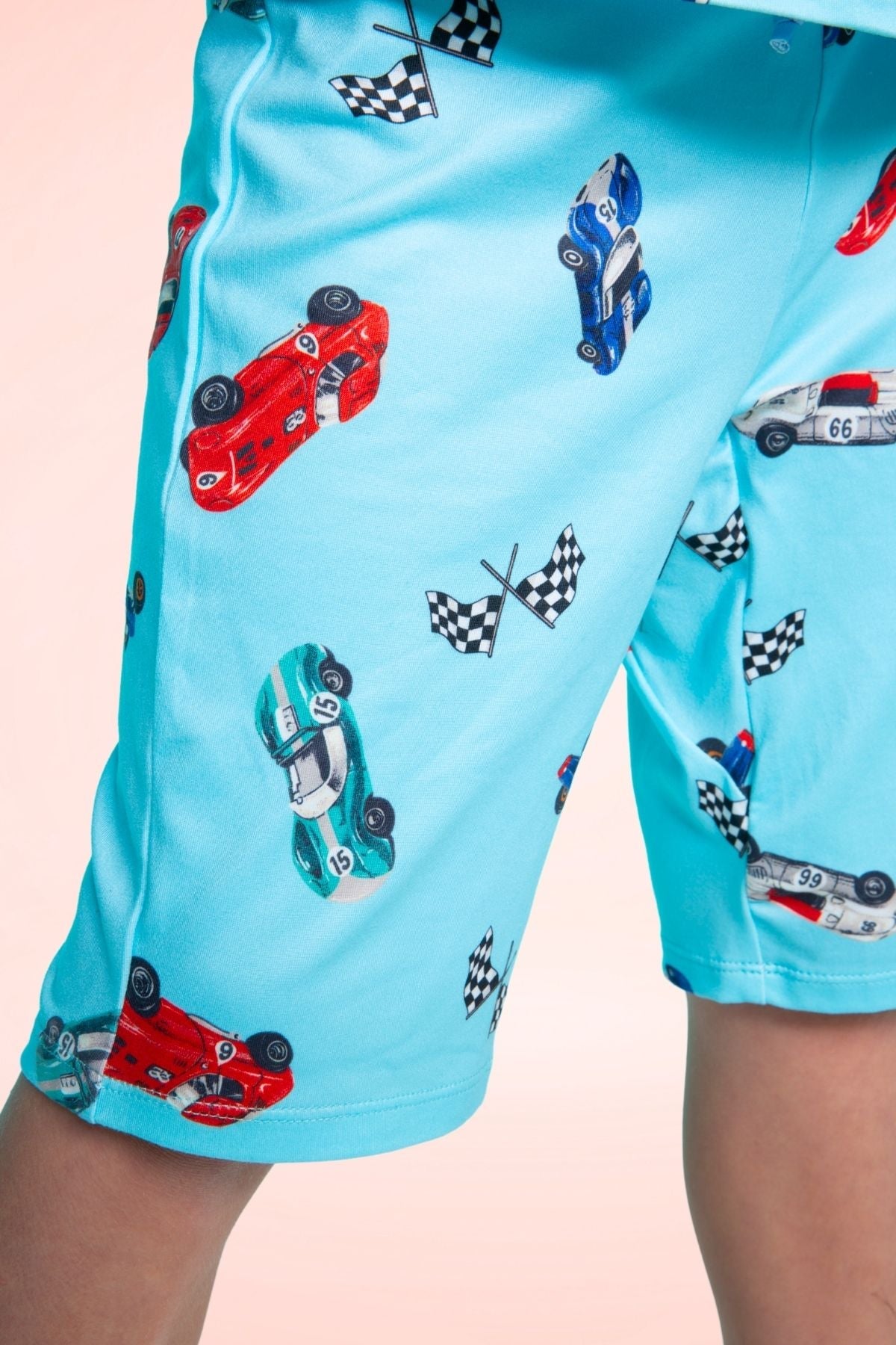 Simply Soft Short Sleeve Tee & Lounge Short - Blue Pizza