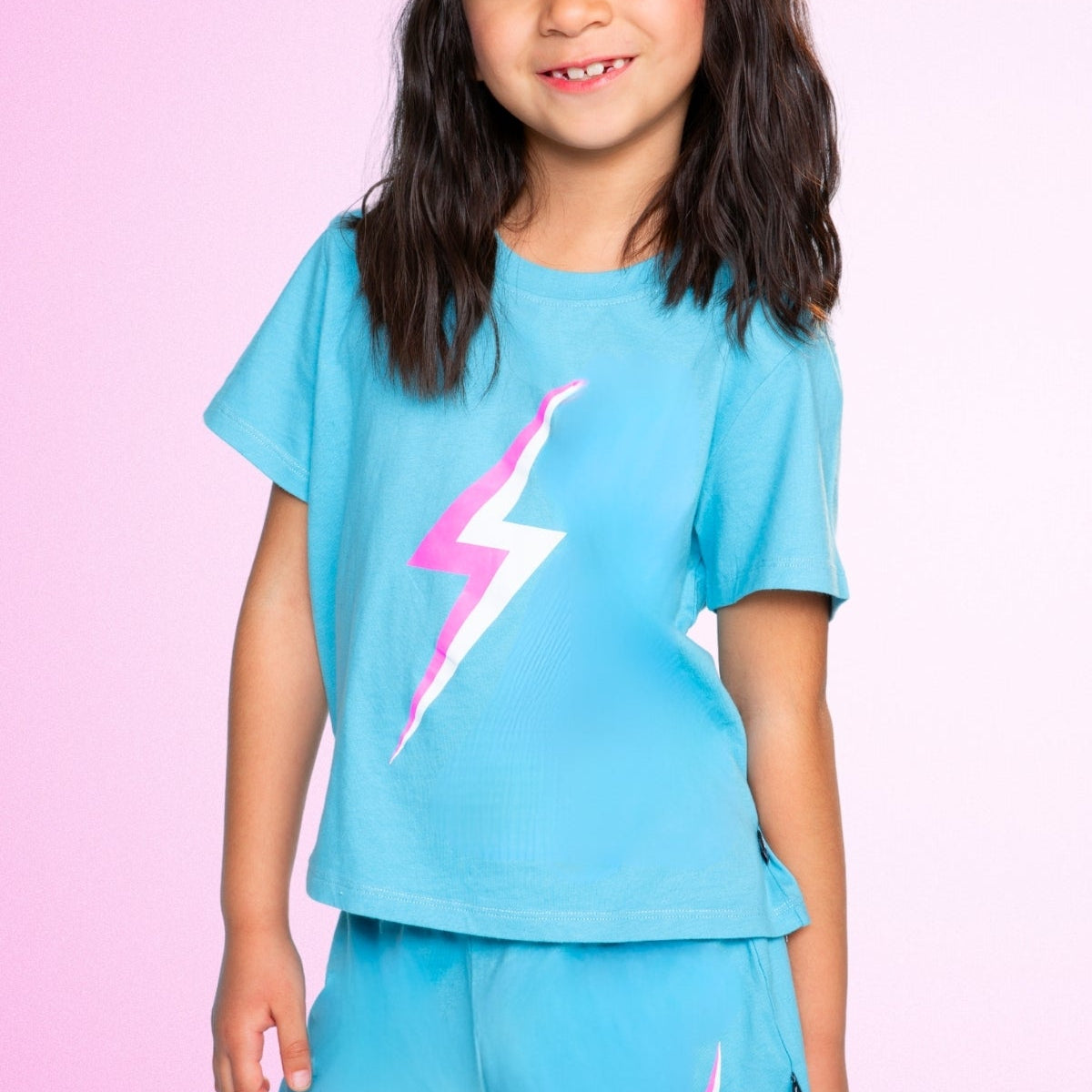 Washed Cotton Easy Tee & Dolphin Short Set