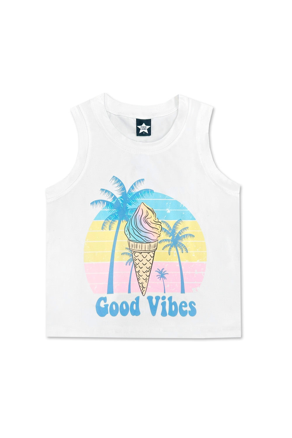 Simply Soft Easy Tank - Lt Blue Neon Pink Malibu