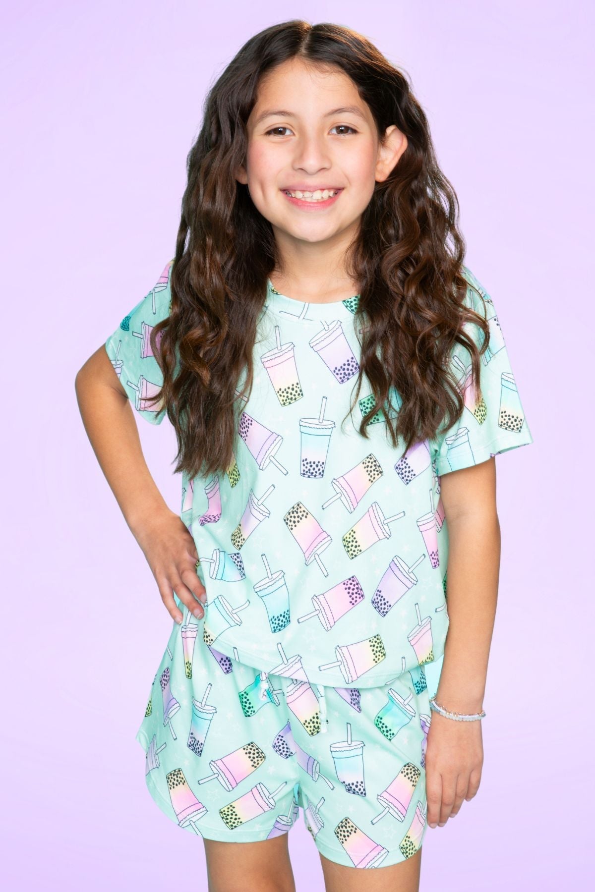 Simply Soft Easy Tee & Dolphin Short - Pink Stripe Euro Summer - NEW!