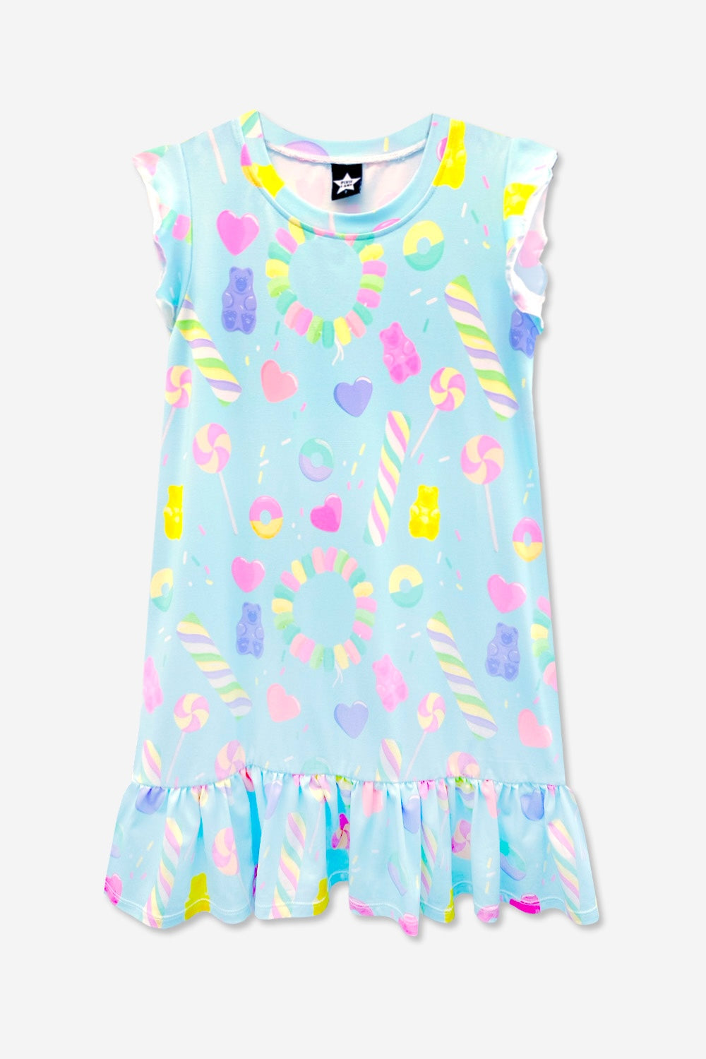 Simply Soft Flutter Sleeve Lounge Dress - Light Pink Makeup