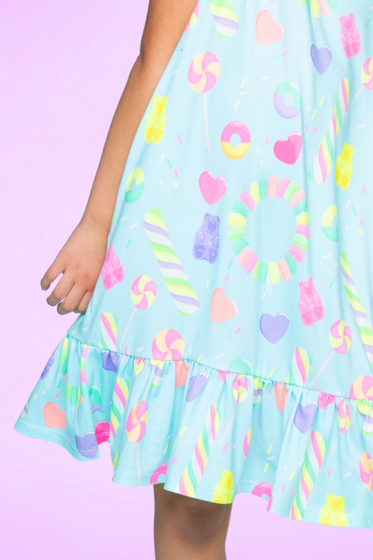 Simply Soft Flutter Sleeve Lounge Dress - Light Pink Makeup