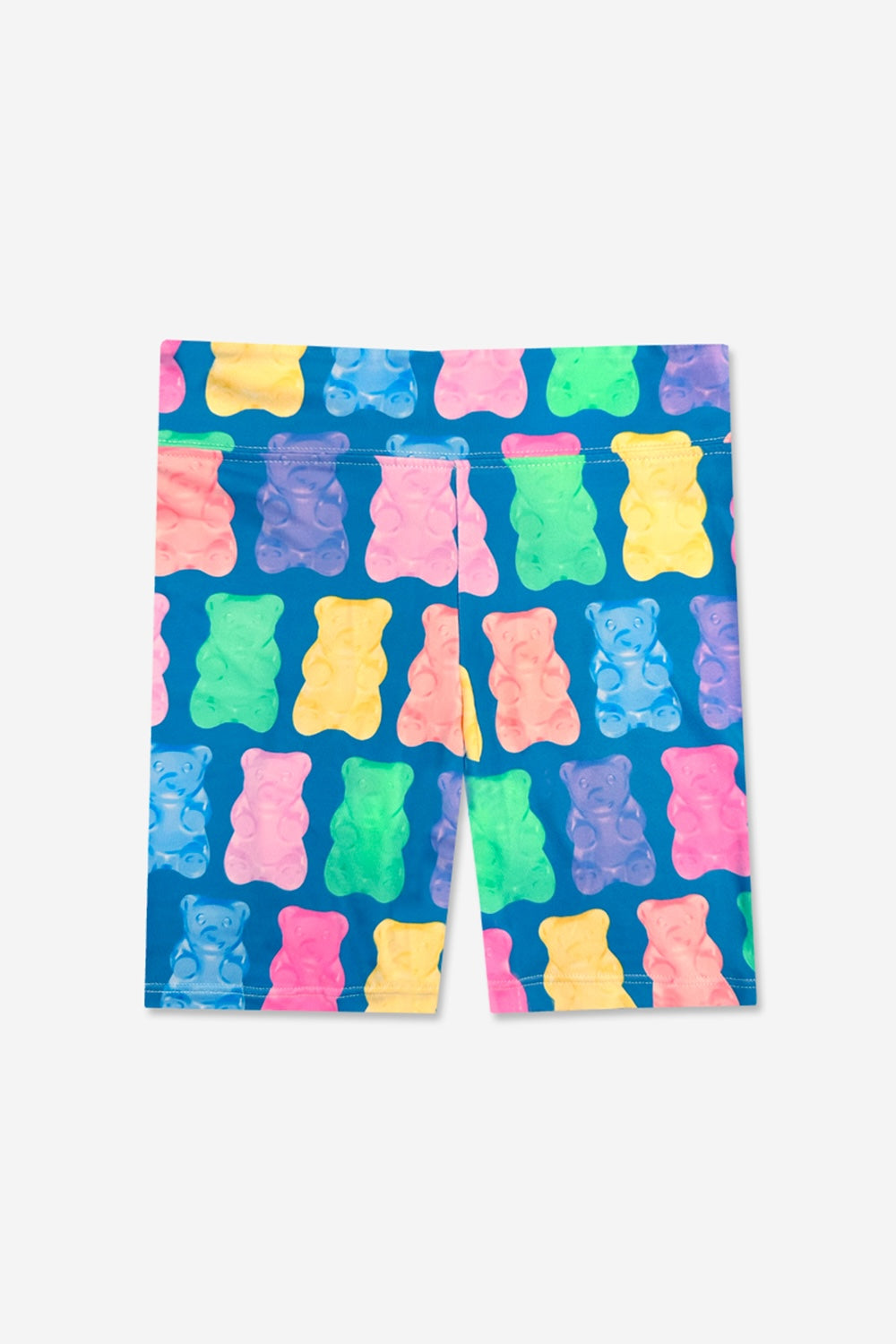 Simply Soft Biker Short - Pastel Rainbow Tie Dye Emoji