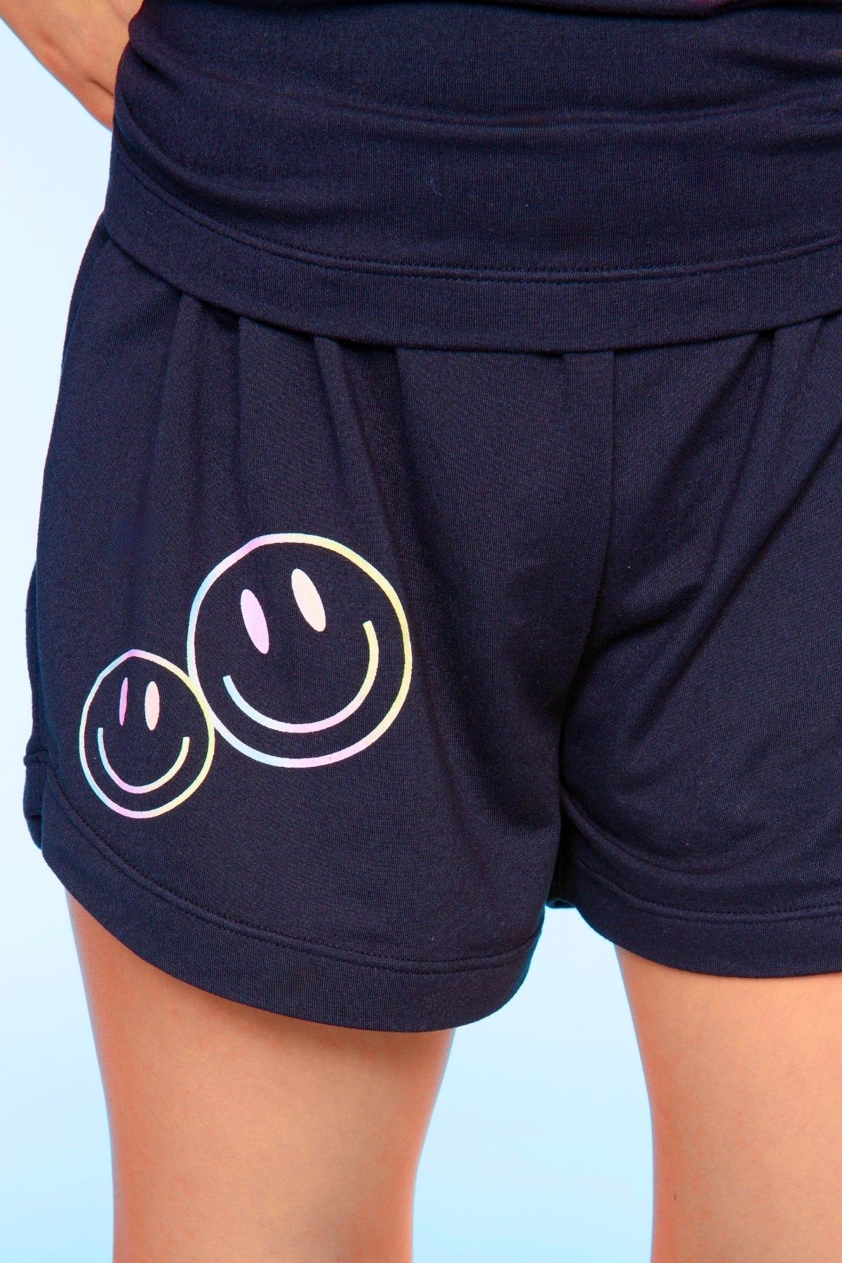 Simply Soft Tank & Dolphin Short Set - Black Rainbow Ombre Icons - NEW!