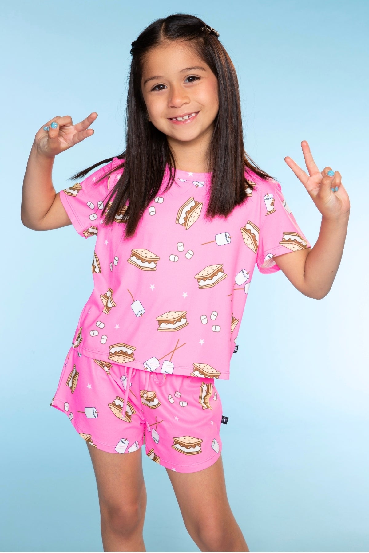 Simply Soft Easy Tee & Dolphin Short - Pink Stripe Euro Summer - NEW!