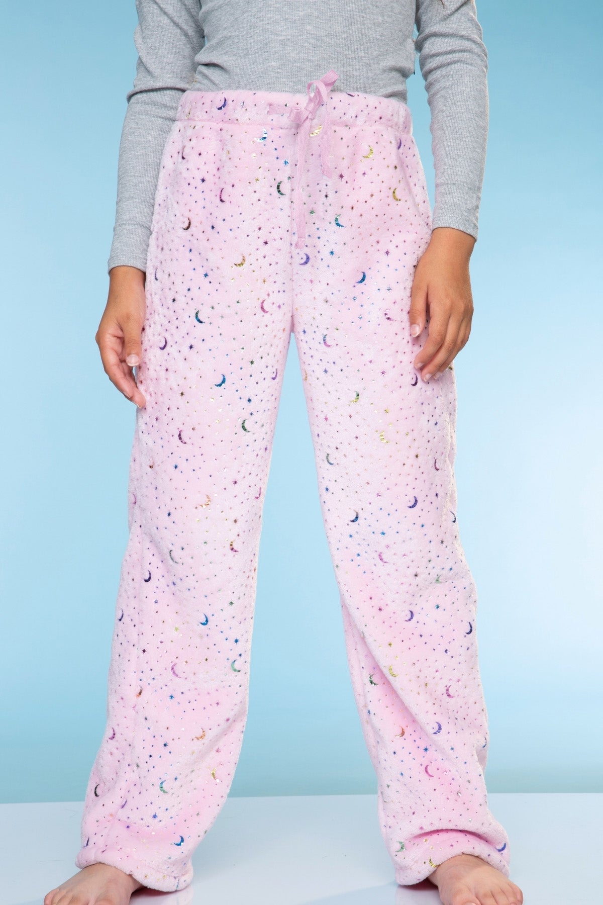 Fuzzy Plush Karate Pant - Matcha Boba