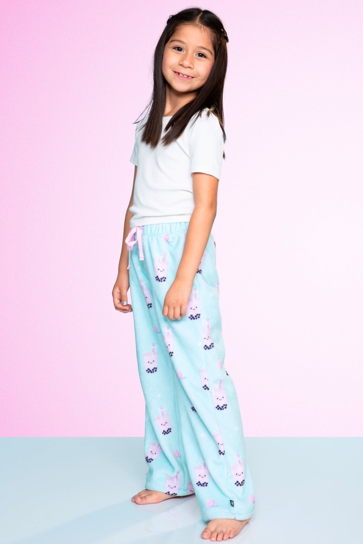 Fuzzy Plush Karate Pant - Matcha Boba