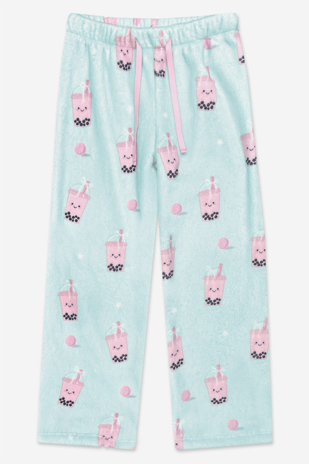 Fuzzy Plush Karate Pant - Matcha Boba