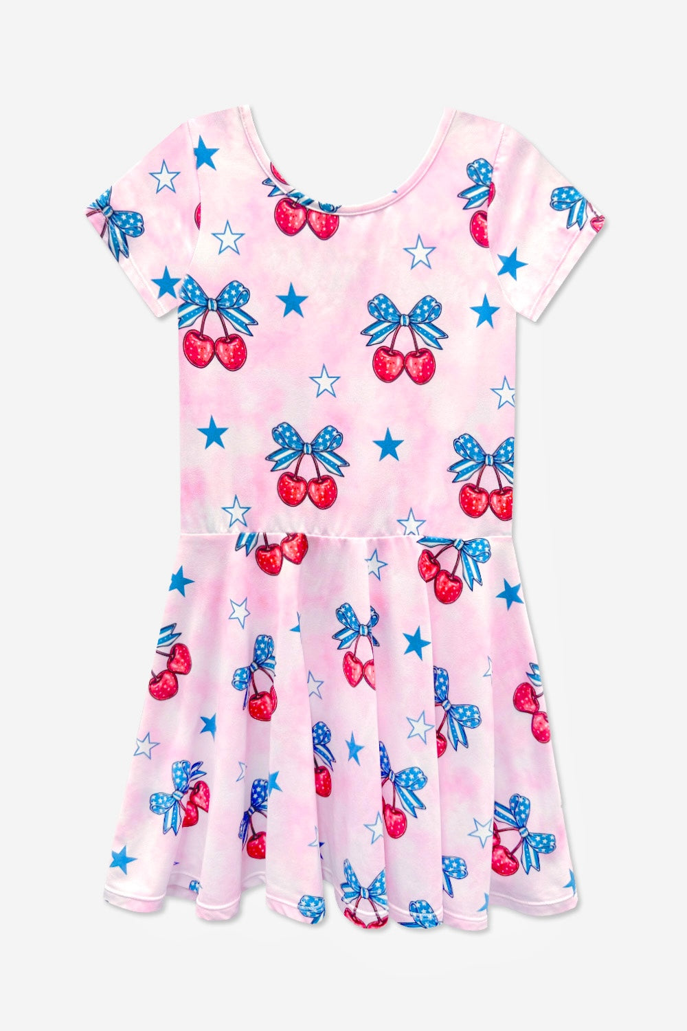 Simply Soft Short Sleeve Scoop Back Be Happy Dress - Neon Pink Sketch Emoji - NEW!