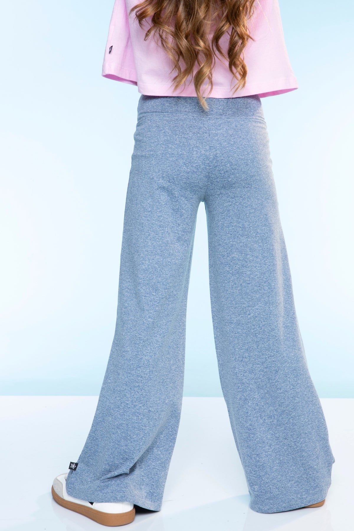Simply Soft Luxe Wide Leg Pant - Steel Pink White Stripe - NEW!