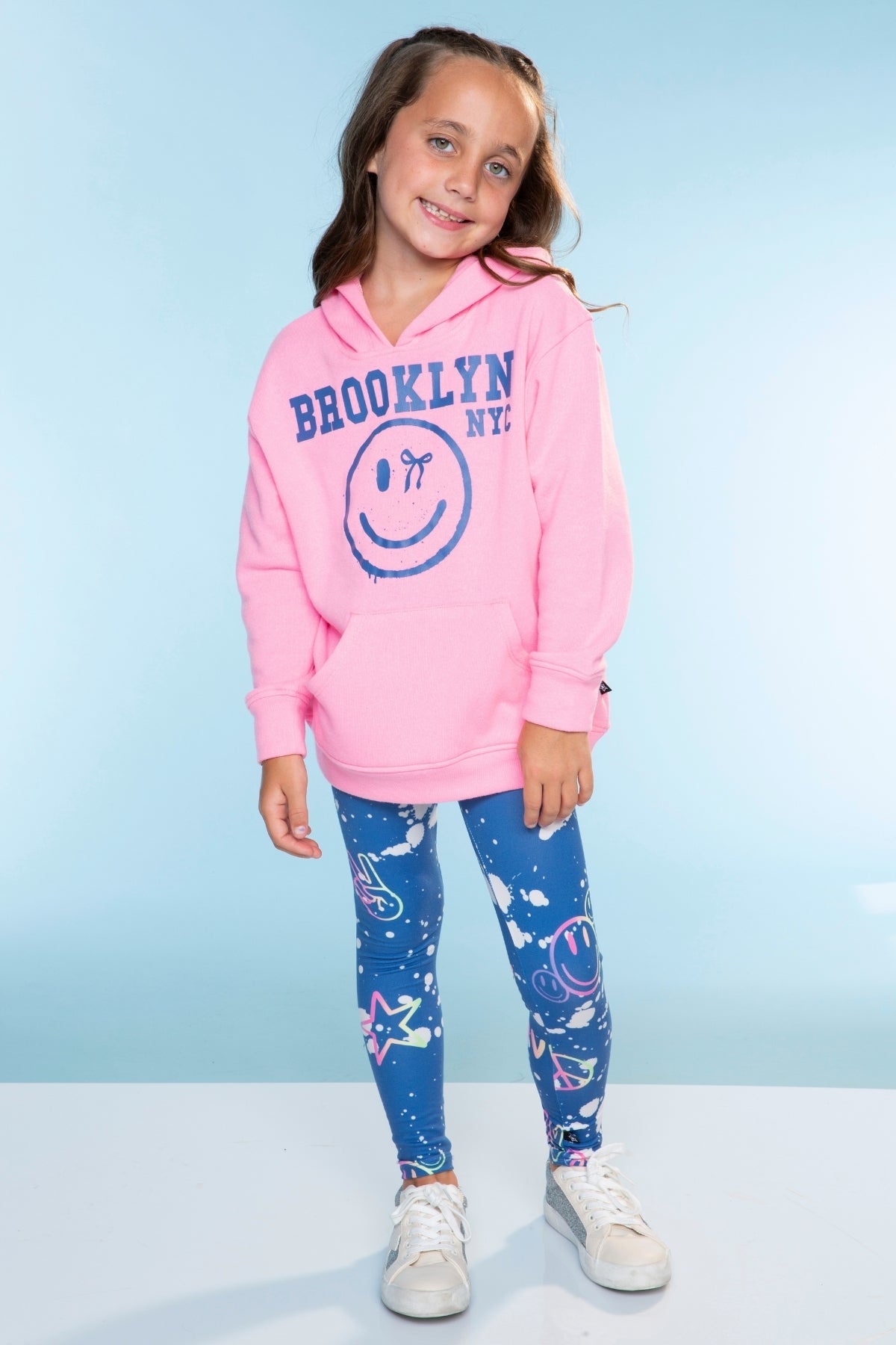 Cotton Soft Oversized Long Sleeve Hoodie - Black Leopard Cherry