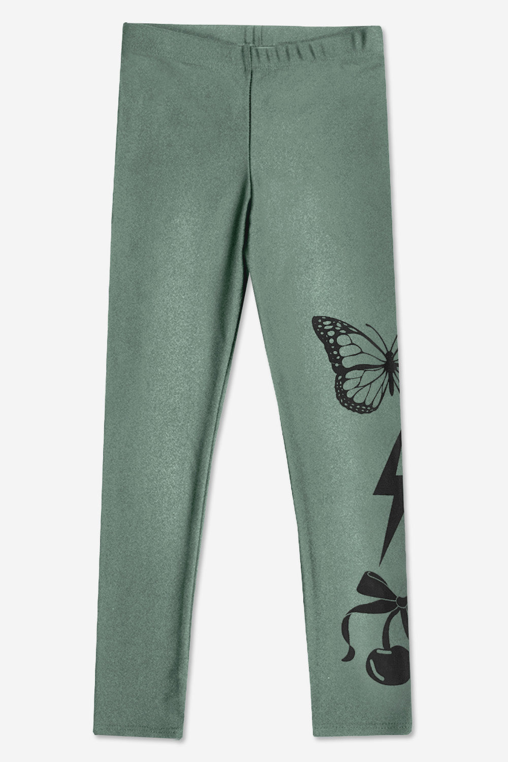 High Shine Long Legging - Black Stars