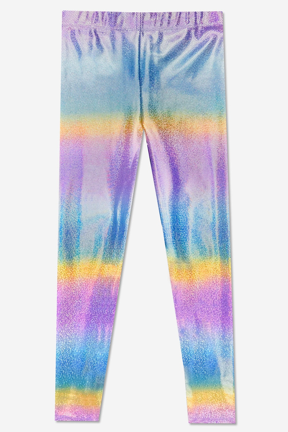 Glitter Foil High Shine Legging - Black Sparkle Rainbow Gummy Bear
