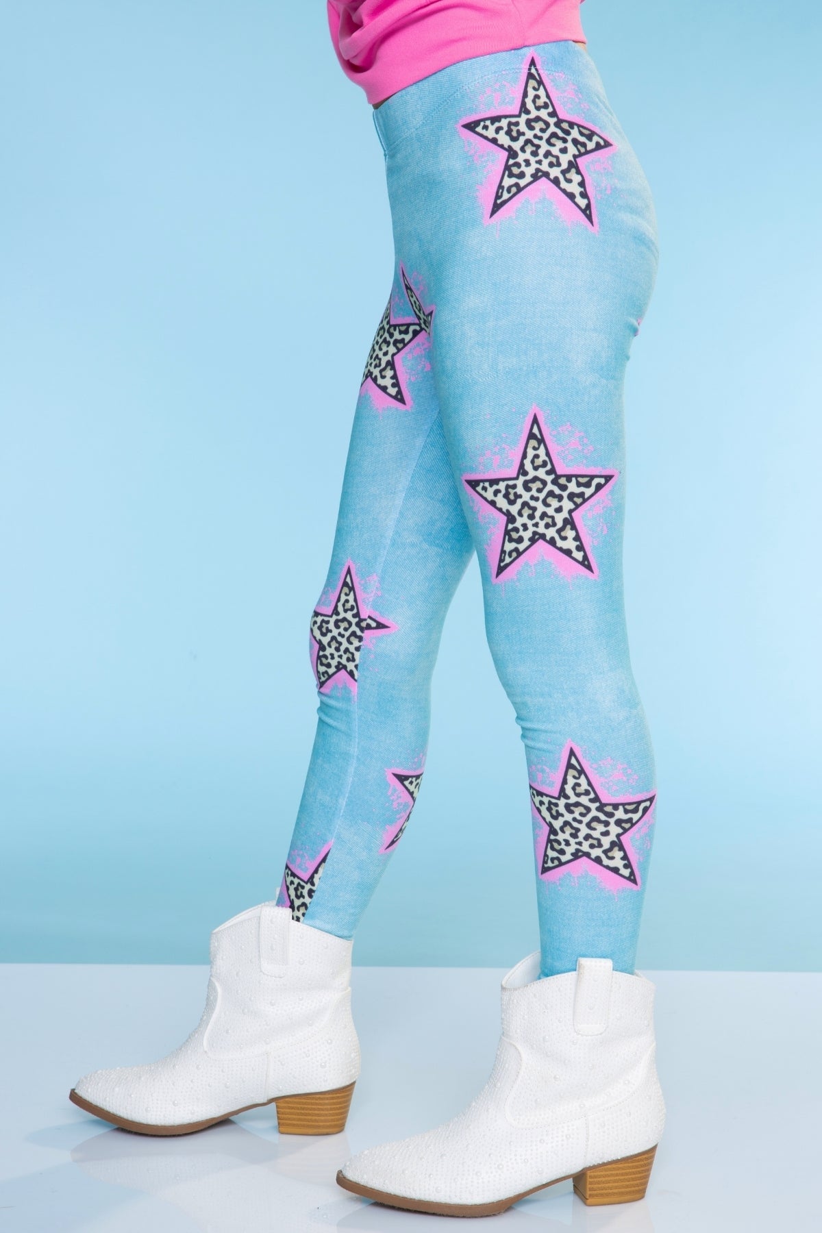 Simply Soft Long Legging - Purple Graffiti Rainbow