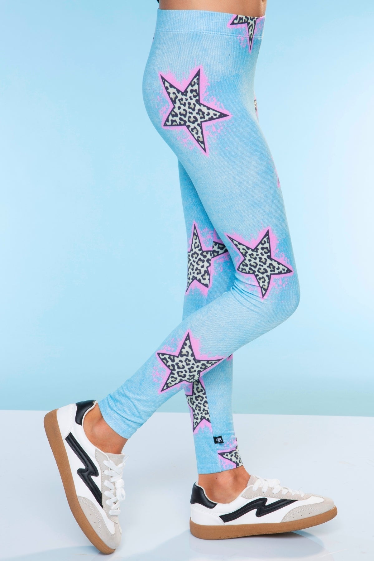Simply Soft Long Legging - Purple Graffiti Rainbow