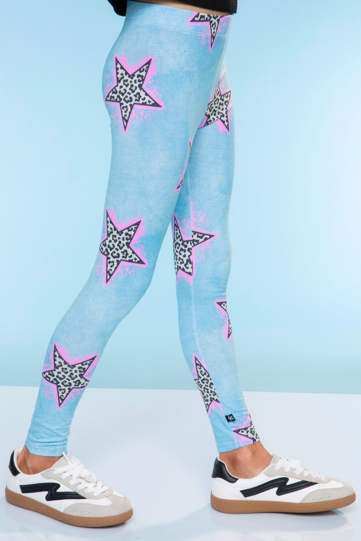 Simply Soft Long Legging - Purple Graffiti Rainbow